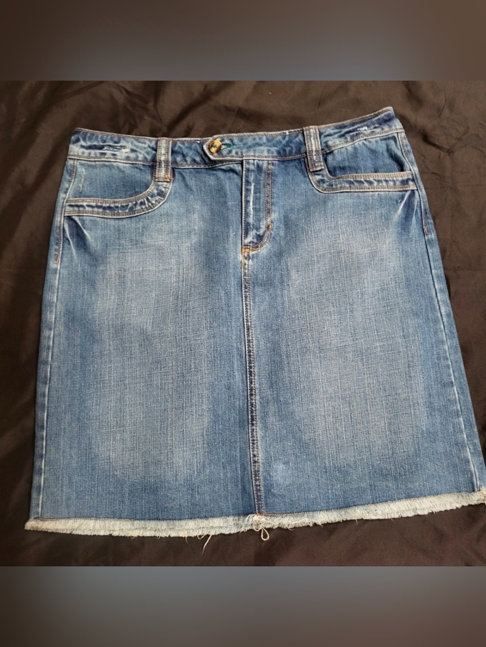 Old Navy Low Waist Jean Skirt Women Size 12